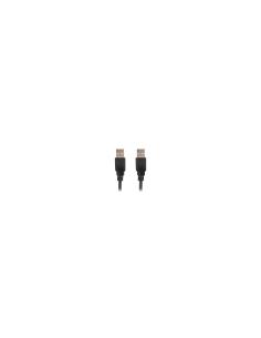 Lanberg CA-USBA-20CU-0010-BK cable USB 1 m USB 2.0 Negro 2