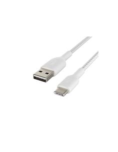 Cable Belkin USB A macho/USB C macho 1 m Blanco 2