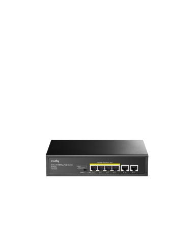 Cudy FS1006P switch Fast Ethernet (10/100) Energía sobre Ethernet (PoE) Negro