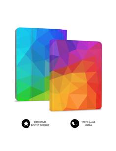 FUNDA CON TECLADO MICRO USB – TYPE C KEYTAB USB 11" TRIANGULOS 2