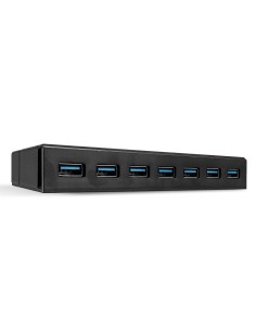 Lindy 43228 hub de interfaz USB 3.2 Gen 1 (3.1 Gen 1) Type-A 5000 Mbit s Negro