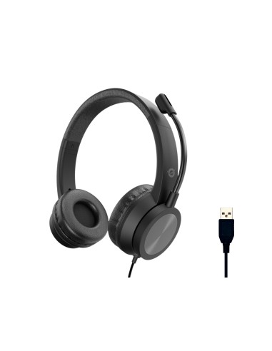 Conceptronic POLONA05B auricular y casco Auriculares Alámbrico Diadema Llamadas Música USB tipo A Negro