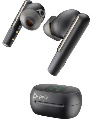 POLY Voyager Free 60+ UC Auriculares Inalámbrico Dentro de oÍ­do Llamadas/Música USB Tipo C Bluetooth Negro