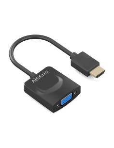 AISENS Conversor HDMI a SVGA, HDMI A M-SVGA H, Negro, 15сm