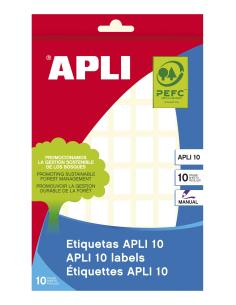 APLI 01635 etiqueta autoadhesiva Rectángulo Permanente Blanco 560 pieza(s)