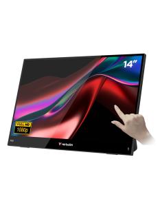 Verbatim Portable 14" FHD Touch Monitor LIGHT Monitor portátil Negro 35,6 cm (14") LCD 1920 x 1080 Pixeles