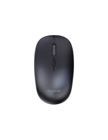 Approx ratón inalámbrico appxm210 2.4ghz negro