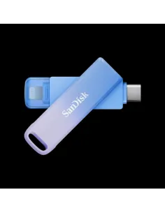 SanDisk Creator Phone Drive unidad flash USB 128 GB USB Type-C / Lightning 3.2 Gen 1 (3.1 Gen 1) Azul, Lila