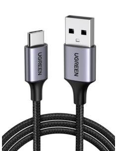 Ugreen 60126 cable USB 1 m USB C USB A Negro, Gris 2