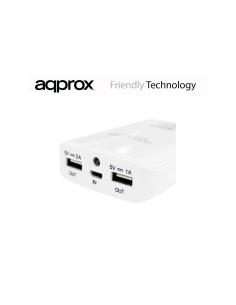 BATERIA EXTERNA APPROX 7800 mAh 2A BLANCO APPPB7800W* 2