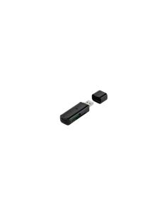VIVANCO 36656 LECTOR DE TARJETAS EXTERNO 4 SLOTS TARJETAS ADMITE TARJETAS ALTA CAPACIDAD USB 2.0 NEGRO