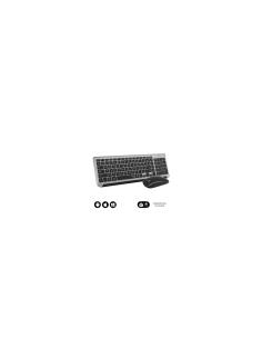 SUBBLIM Teclado con Ratón Bluetooth + 2.4G Combo Dual Prestige Extendido Gris/Negro 2